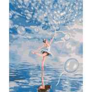 Картина по номерам "Голубая балерина" Brushme BS52714 40х50 см