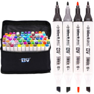 Набір скетч-маркерів 80 кольорів BV800-80 у сумці