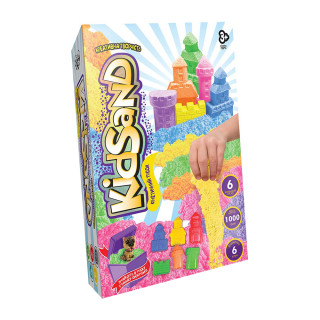 Кинетический песок "KidSand" KS-04-10U-15U коробка 1000 гр