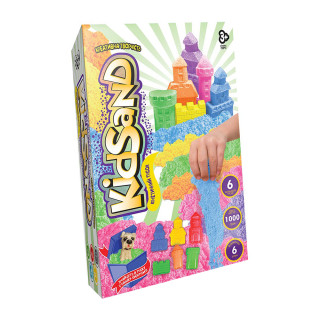 Кинетический песок "KidSand" KS-04-10U-15U коробка 1000 гр