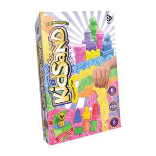 Кинетический песок "KidSand" KS-04-10U-15U коробка 1000 гр