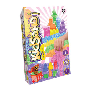 Кинетический песок "KidSand" KS-04-10U-15U коробка 1000 гр