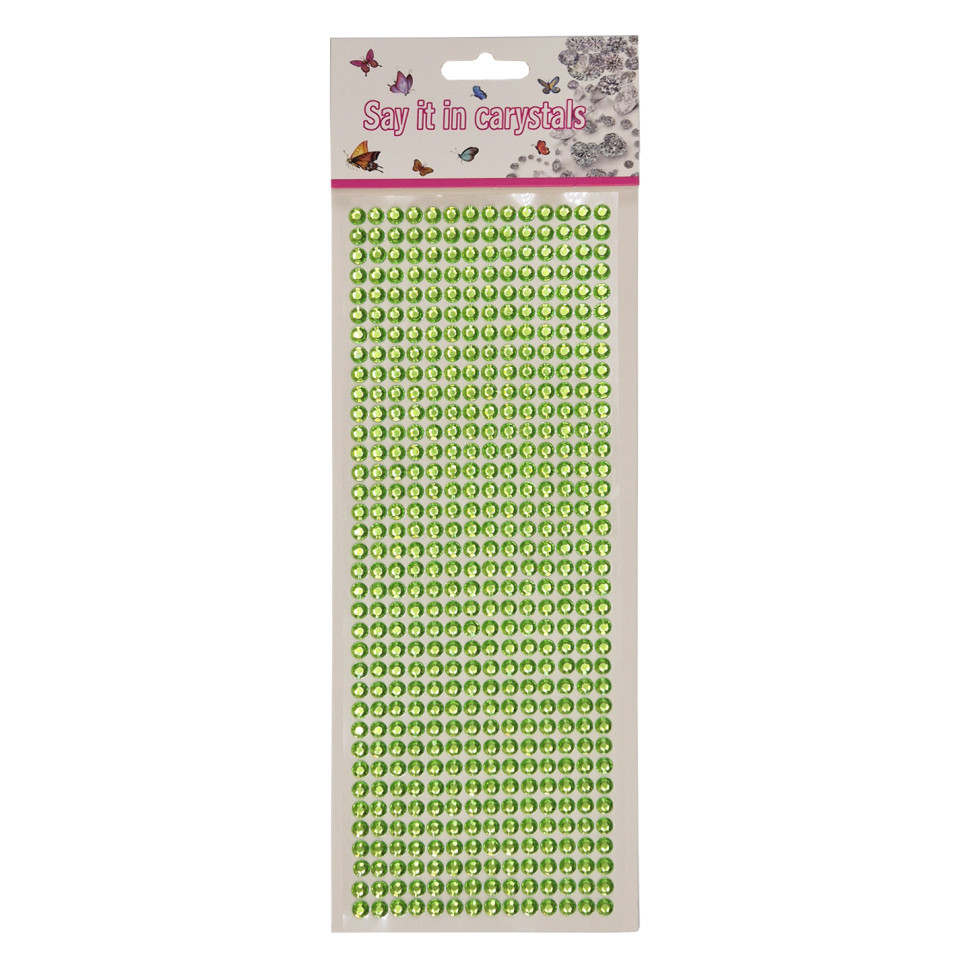 Наклейки декоративные XY-004(Green) на планшетке 504 шт опт, дропшиппинг