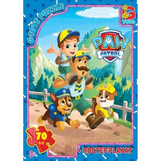 Пазлы детские "Paw Patrol" Щенячий патруль PW0835, 70 элементов