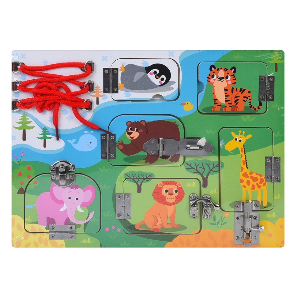 Деревянная игрушка Бизиборд MD 0146-3 игровое поле 30×22,5 см опт, дропшиппинг