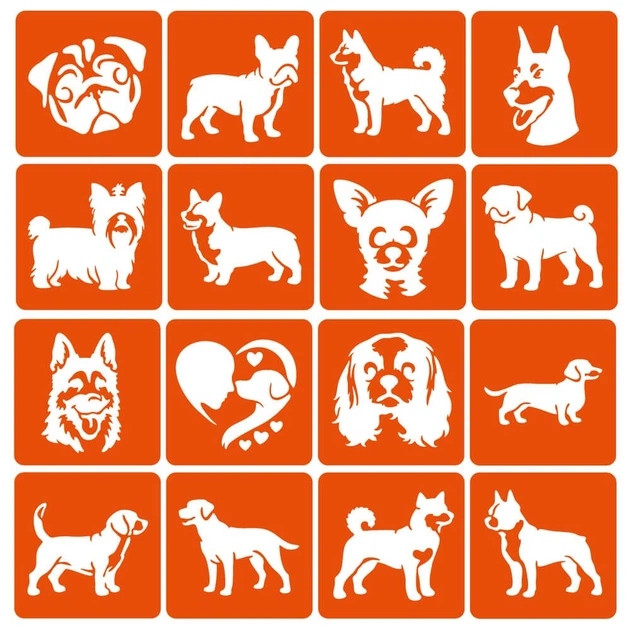 Набор трафаретов для био-тату