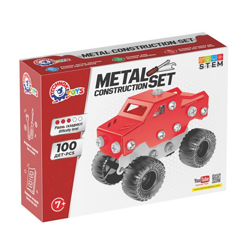 Дитячий металевий конструктор 1317TXK 100 деталей - гурт(опт), дропшиппінг 