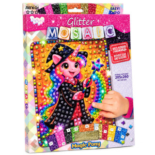 Креативное творчество "Блестящая мозаика Magic Pony" БМ-04-09 серии "Glitter Mosaic"