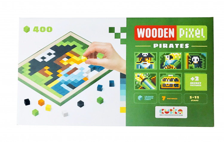 Дитяча мозаїка «Wooden pixel 5» PIRATES 14910 дерев'яна | Оптом