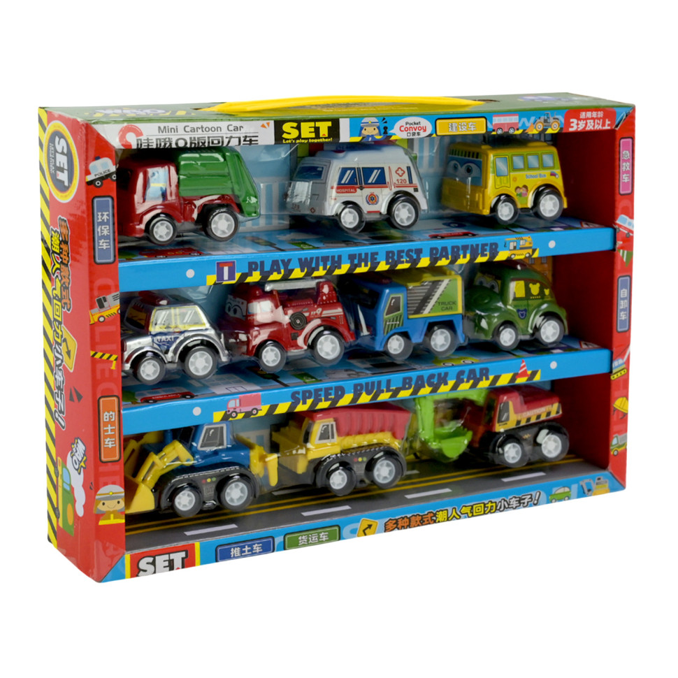 Игровой набор машинок Mini Cartoon Car 5857 в наборе 10 шт опт, дропшиппинг