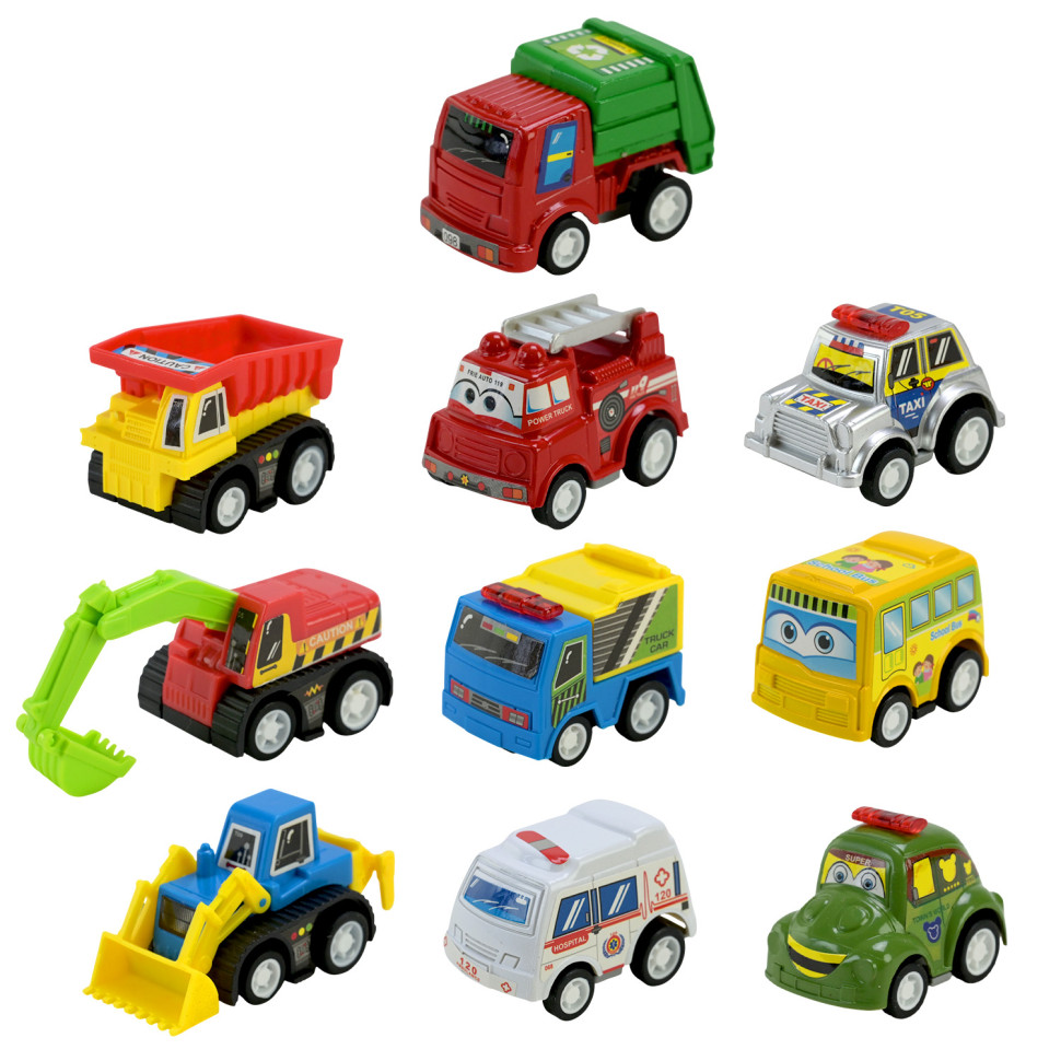 Игровой набор машинок Mini Cartoon Car 5857 в наборе 10 шт опт, дропшиппинг