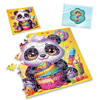 Детские пазлы с сюрпризом "Панда" VT8030-08, 180 деталей