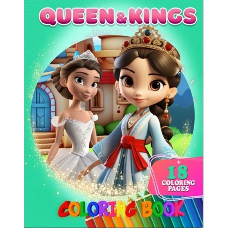 Розмальовка для дітей Queen&Kings А05122402 формат А4 - гурт(опт), дропшиппінг 