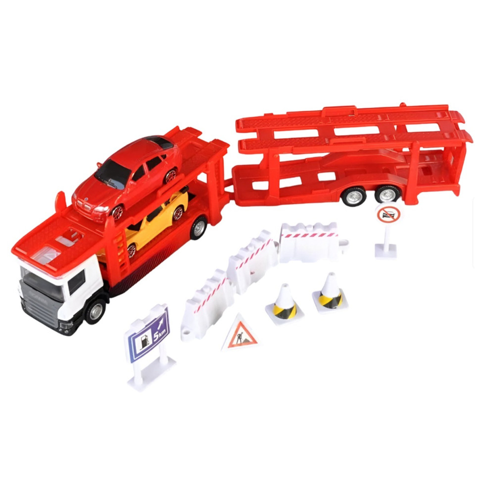 Игровой набор Автоперевозчик SCANIA TechnoDrive 250415U, 2 машины, аксессуары опт, дропшиппинг