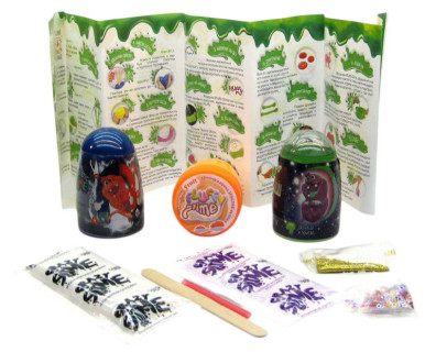 Вязкая масса "3 в 1" Magnetic Slime, "Fluffy Slime", "Crazy Slime Fluoric" SLM-14-01U цвета в ассортименте