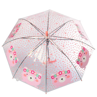 УЦЕНКА!!! Зонтик детский в горошек Bambi MK 4145(Pink)-UC со свистком