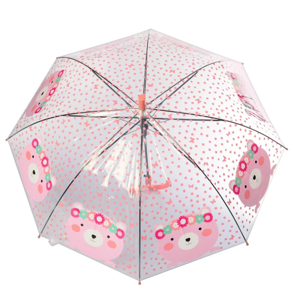 УЦЕНКА!!! Зонтик детский в горошек Bambi MK 4145(Pink)-UC со свистком опт, дропшиппинг