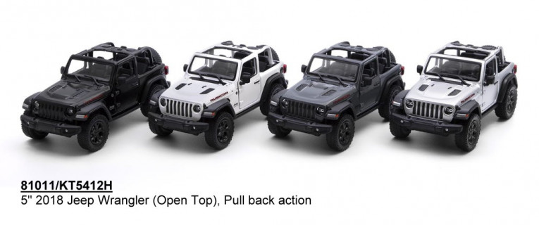 Колекційна іграшкова машинка Jeep Wrangler KT5412WH інерційна