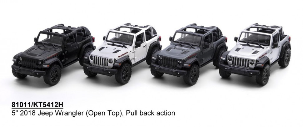 Колекційна іграшкова машинка Jeep Wrangler KT5412WH інерційна - гурт(опт), дропшиппінг