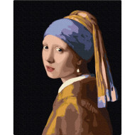 Картина по номерам "Девушка с жемчужной серьгой" BS223, 40х50см