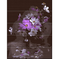 Картина по номерам по дереву "Загадочные цветы" ASW143 30х40 см
