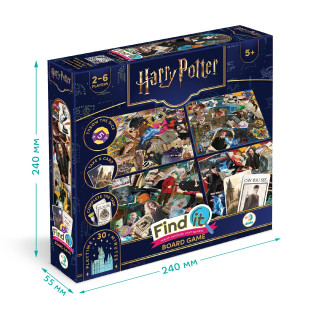 Детская настольная игра "Find it: Harry Potter" 200585 4 двухсторонних поля 80 игровых карт 2-6 игроков