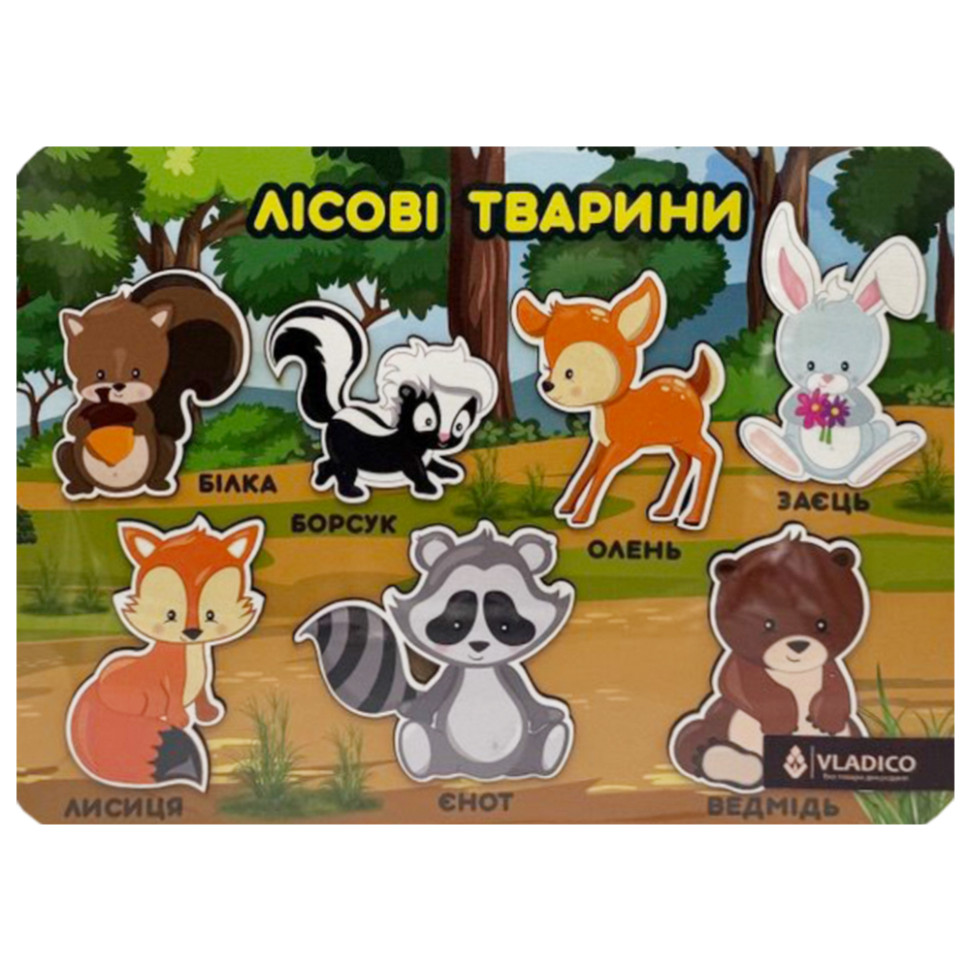 Деревянный пазл-вкладыш