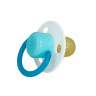 Дитяча пустушка латексна MGZ-0515(Turquoise) кругла - гурт(опт), дропшиппінг 