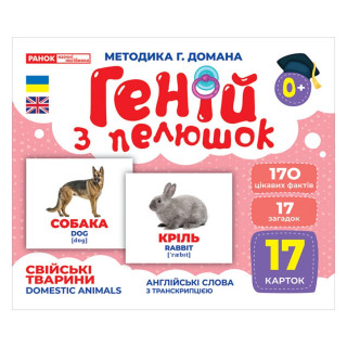 Набір розвиваючих карток Геній з пелюшок 