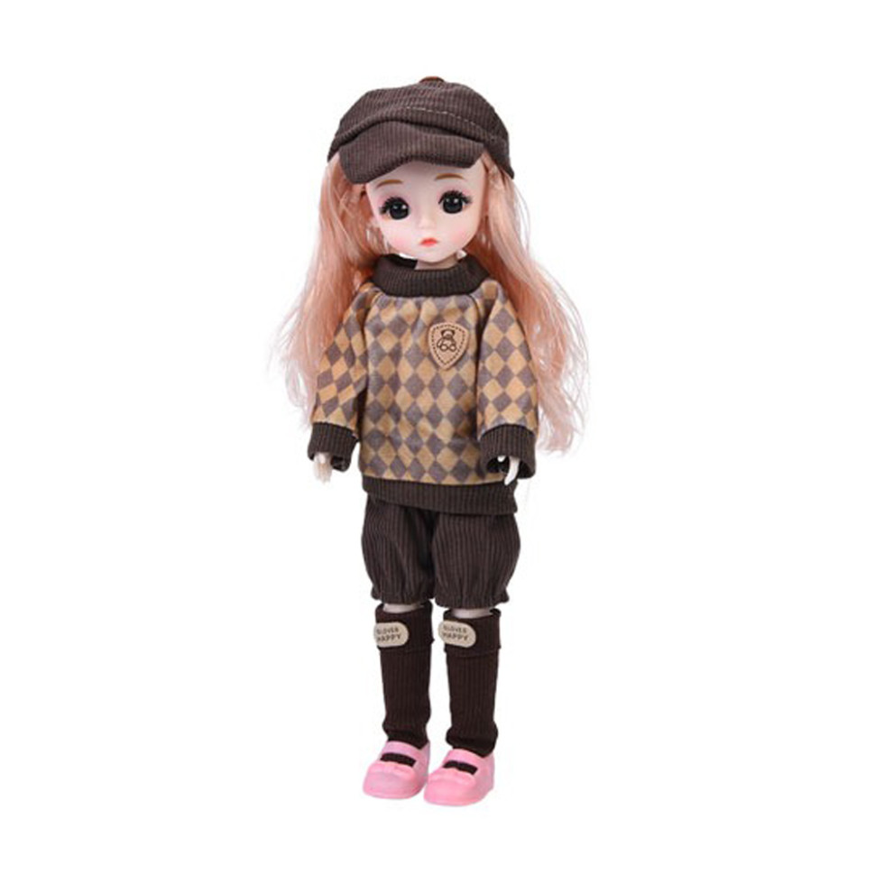 Детская игровая кукла F0322(Brown) шарнирная, размер 29 см опт, дропшиппинг