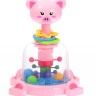 Игрушечная юла Свинка SL83015 с шариками опт, дропшиппинг