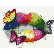 Картина по номерам "Желанные уста" Art Craft 10007-AC 40х50 см