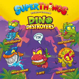 Игровой набор фигурок "Дино Разрушители" SuperThings PSTSD48TIN60, 5 эксклюзивных фигурок