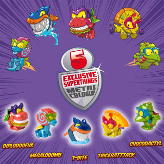 Игровой набор фигурок "Дино Разрушители" SuperThings PSTSD48TIN60, 5 эксклюзивных фигурок