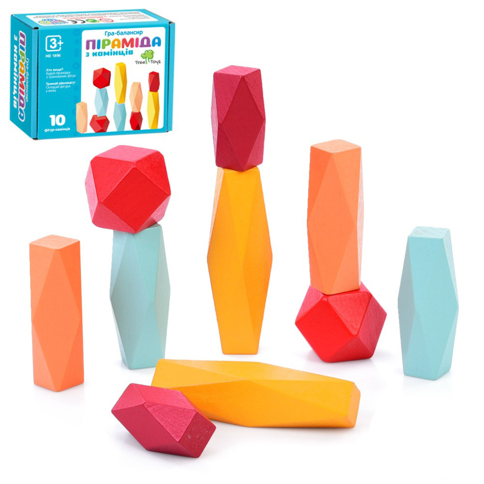 Детская деревянная игра-балансир MD 1896, 10 фигурок опт, дропшиппинг