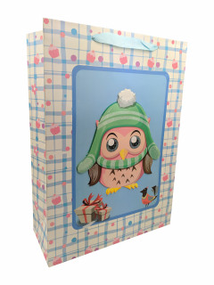 Подарочный пакет Совы 7503-2L, 30х40х10 см