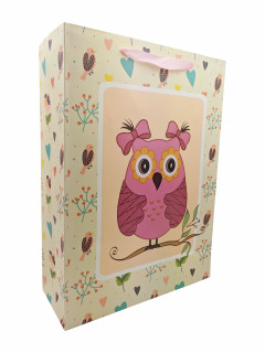 Подарочный пакет Совы 7503-2L, 30х40х10 см