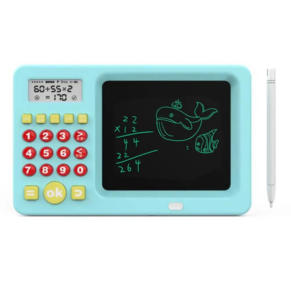УЦЕНКА!!! Развивающий калькулятор Bambi C0067U(Blue)-UC с планшетом для рисования опт, дропшиппинг