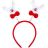 Ободок новогодний с пружинками Дед Мороз 10-05-1-2 опт, дропшиппинг