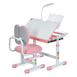 Парта ученическая M 6136-8 подставка для книги, лампа