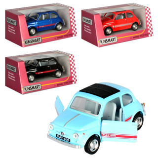 Коллекционная игрушечная модель FIAT 500 KT5004W инерционная