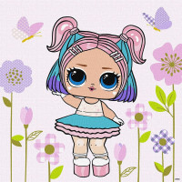 Картина по номерам "L.O.L. Surprise! HipHop4Lyfe CandyQT" KHO1104, 40х40 см  