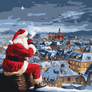 Картина по номерам "Рождественская ночь" ©art_selena_ua KHO8352 40х40 см