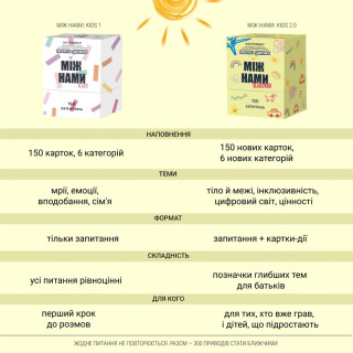 Карточная игра "Между нами: Kids 2.0" 0043MG, на украинском языке