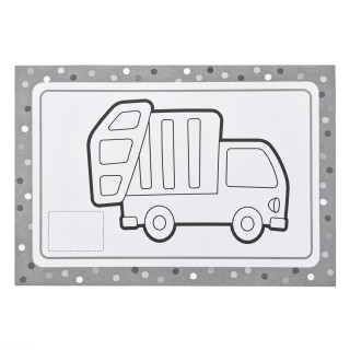 Раскраска детская "Танспорт" 25В-002-7 формат А4, 16 страниц, 16 наклеек