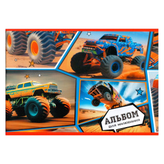 Альбом для рисования "Герои мультфильмов" 902053, 24 листа, скоба, в ассортименте