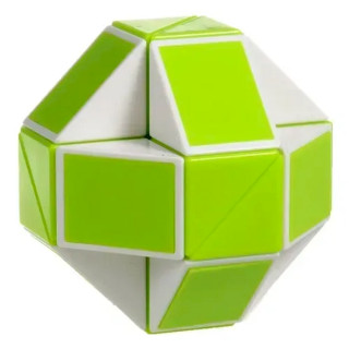 Пластиковая головоломка Змейка Рубика GREEN SCT404 зеленая