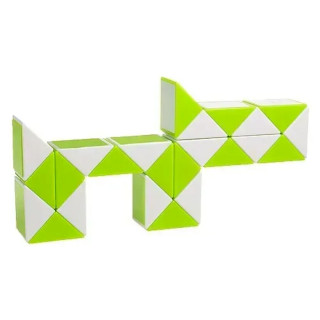 Пластиковая головоломка Змейка Рубика GREEN SCT404 зеленая