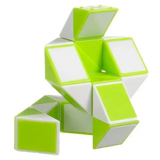 Пластиковая головоломка Змейка Рубика GREEN SCT404 зеленая