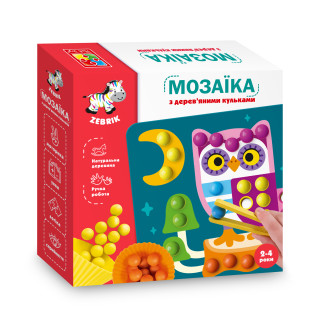 Мозаїка з дерев'яними кульками 